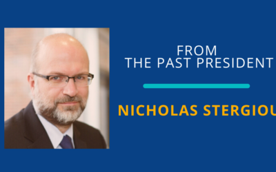 News from the Past President, Volume 34 Number 2